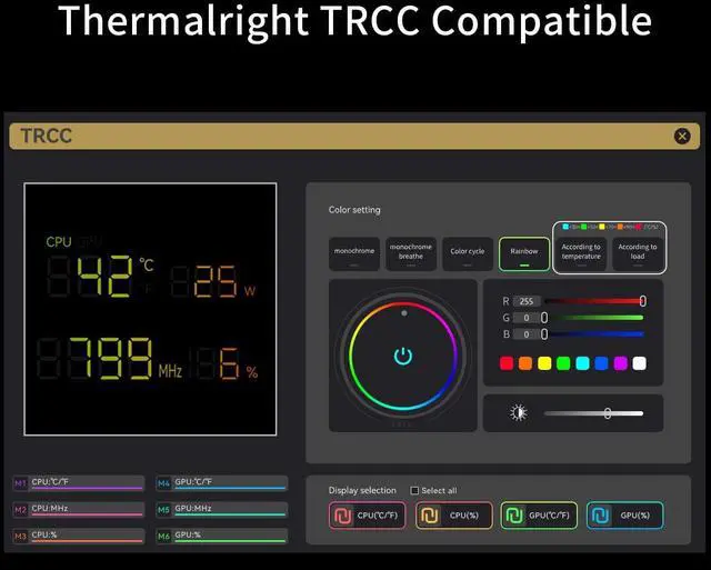 Alt view image 5 of 5 - Thermalright Phantom Spirit 120 Digital EVO CPU Air Cooler,7 Heat Pipes CPU Cooler,Dual 120mm PWM Fans,Magnetic Attraction-Digital Screen Top Cover,for AM4/AM5/LGA1700/1851/1150/1151/1200,PC Cooling