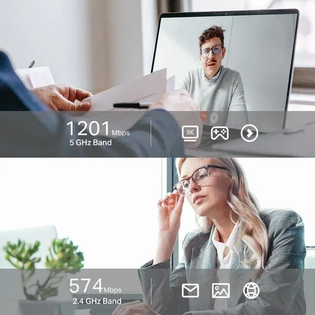 Alt view image 4 of 5 - TP-Link AX1800 WiFi 6 USB Adapter for Desktop PC Archer TX21UH Wireless Network Adapter with 2.4GHz, 5GHz, MU-MIMO, OFDMA, High Gain Dual Band 5dBi Antenna, WPA3, Supports Windows 11/10