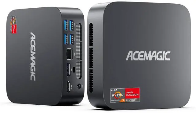 Main image of ACEMAGICIAN Kron Mini K1 Mini PC, Ryzen 7 7730U (Upgraded 5825U/7430U) up to 4.5Ghz, 16GB RAM 512GB SSD Micro Computer Support 4K, Desktop PC with WiFi6/BT5.2/Pre Win11Pro, Home Office Casual Gaming