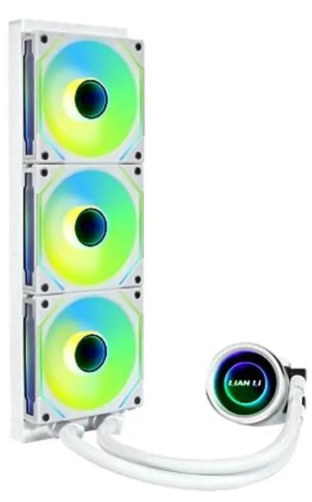 Alt view image 2 of 5 - Lian-Li Galahad II Trinity SL-INF 360mm All-In-One ARGB CPU Liquid Cooler - White