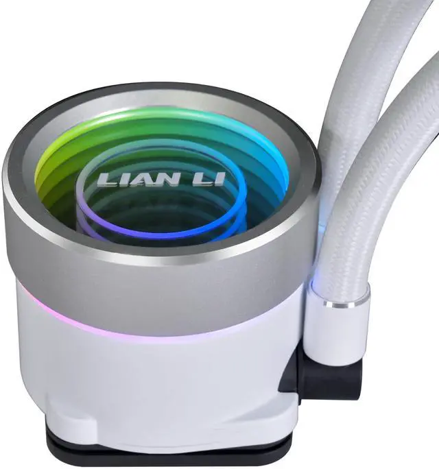 Alt view image 4 of 5 - Lian-Li Galahad II Trinity SL-INF 360mm All-In-One ARGB CPU Liquid Cooler - White