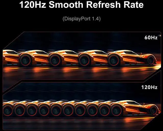 Alt view image 4 of 5 - INNOCN 49" Curved Monitor Ultrawide DQHD 120Hz 32:9 5120 x 1440P Computer Monitor, R1800, 99% sRGB, HDR400, USB Type C, DisplayPort, HDMI, Built-in Speakers, Height/Tilt Adjustable - Black