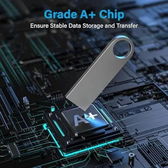 Alt view image 3 of 5 - zhzixie 10-Pack Silver Metal USB Flash Drives (10Pack Sliver, 16GB)