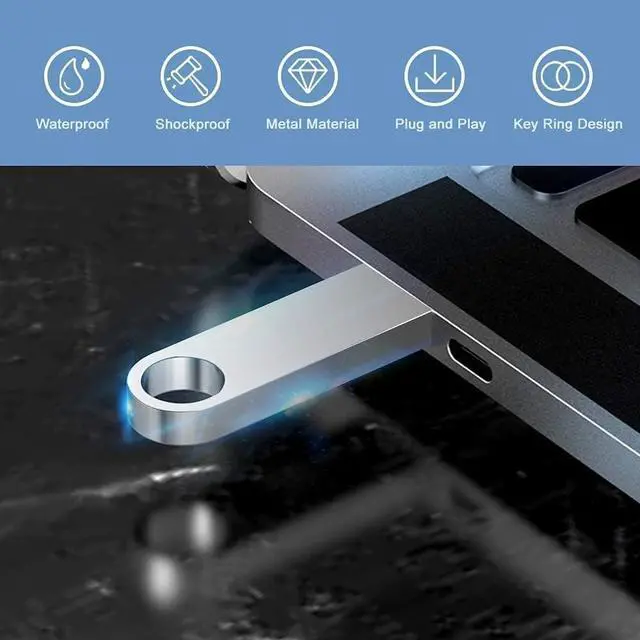 Alt view image 5 of 5 - zhzixie 10-Pack Silver Metal USB Flash Drives (10Pack Sliver, 16GB)