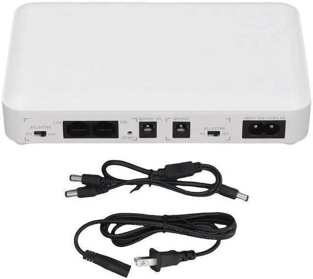 Main image of Walfront Mini UPS for Router Modem 8000mAh 5V 9V 12V POE 15V 24V Output Battery Backup Uninterruptible Power Supply (US Plug)