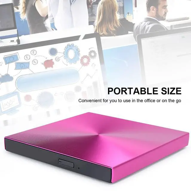 Alt view image 5 of 5 - Cuifati DVD CD Writer,USB 3.0 External Reader Player Record Driver,HighQuality Aluminum Alloy DVD CD Writer,Plug and Play Slim External DVD for PC Laptop Desktop()