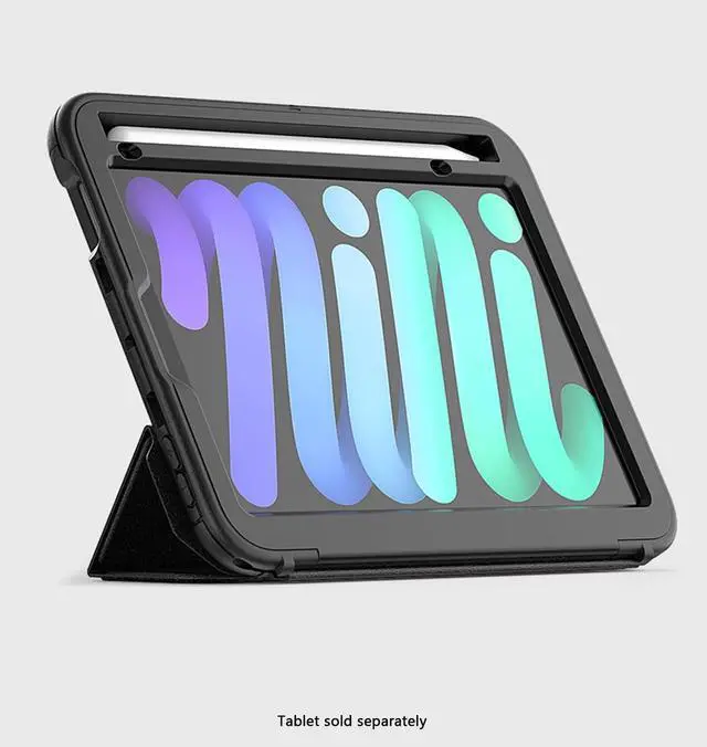 Alt view image 3 of 5 - Sahara - Raider Series Heavy Duty Folio Case for iPad Mini (A17 Pro) 2024, Scorpion Black, (TB00451)