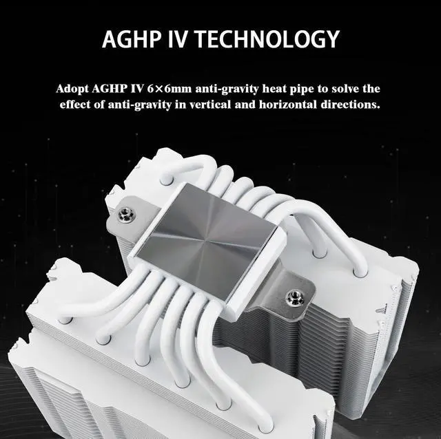 Alt view image 2 of 5 - Thermalrlght Peerless Assassin 140 White CPU Cooler, 6 Heat Pipes PC Cooling, Dual Towers and Dual PWM Fans, Computer CPU Air Cooler for AMD:AM4 AM5&Intel LGA1150/1151/1200/1700/1851,White