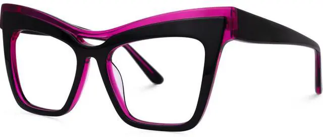 Alt view image 5 of 5 - Zeelool Vintage Cat Eye Blue Light Blocking Glasses for Women Dadoh ZJGA635987-01 Black