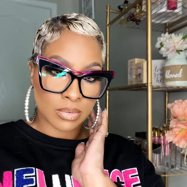 Alt view image 3 of 5 - Zeelool Vintage Cat Eye Blue Light Blocking Glasses for Women Dadoh ZJGA635987-01 Black