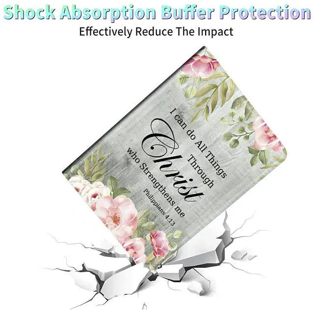 Alt view image 4 of 5 - for All-New Fire HD 10 Tablet Case (13th Generation, 2023 Release Only) 10.1" PU Leather Slim Adjustable Stand Smart Cover with Auto Wake/Sleep for Fire Tablet 10 2023,Bible Verse Philippians 4-13