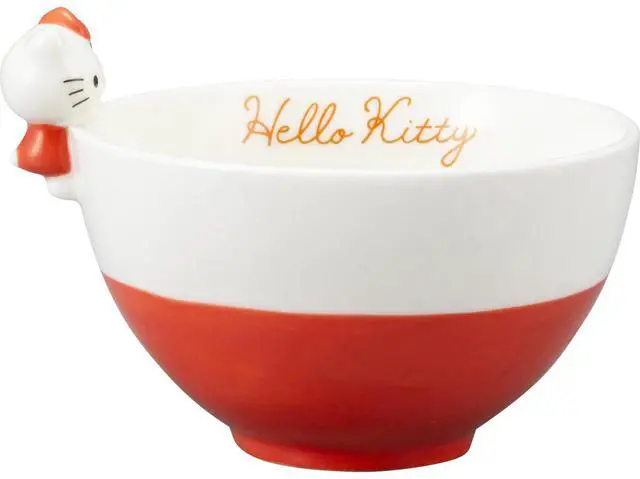 Main image of Sanrio Sanrio SAN4212-1 Hello Kitty Rice Bowl with Figure, Miscellaneous Goods, Sanrio Goods, Gift, Present