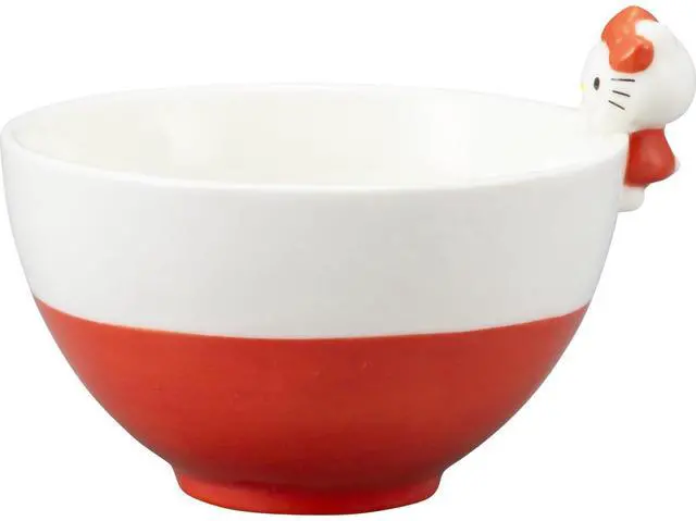 Alt view image 2 of 5 - Sanrio Sanrio SAN4212-1 Hello Kitty Rice Bowl with Figure, Miscellaneous Goods, Sanrio Goods, Gift, Present