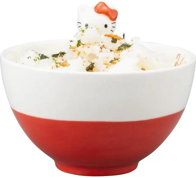 Alt view image 5 of 5 - Sanrio Sanrio SAN4212-1 Hello Kitty Rice Bowl with Figure, Miscellaneous Goods, Sanrio Goods, Gift, Present