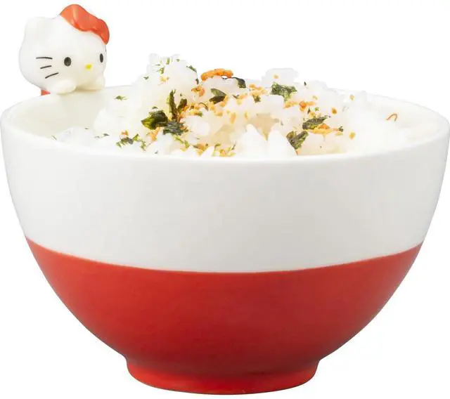 Alt view image 4 of 5 - Sanrio Sanrio SAN4212-1 Hello Kitty Rice Bowl with Figure, Miscellaneous Goods, Sanrio Goods, Gift, Present