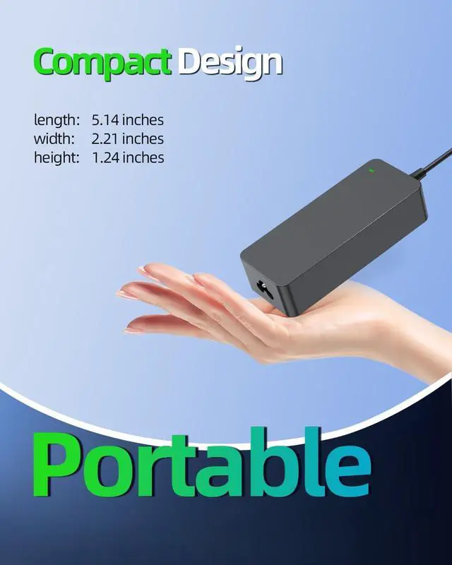 Alt view image 4 of 5 - 90W AC Charger Replacement for Dell Latitude 3540 3550 3560 3570 3440 3450 3460 3470 3300 3340 3350 Vostro 3360 3550 P63G P50F P47G P95G P18S P38F Laptop Adapter Power Supply Cord, Black