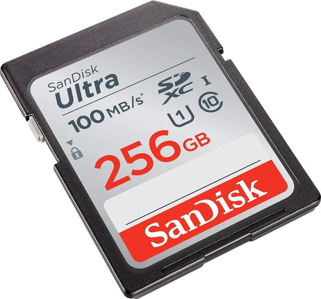 Alt view image 2 of 5 - SanDisk 256GB Ultra SDXC UHS-I Memory Card - 100MB/s, C10, U1, Full HD, SD Card - SDSDUNR-256G-GN6IN