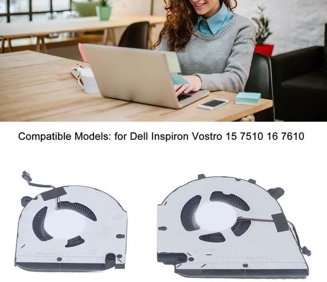 Alt view image 2 of 5 - Sanpyl Laptop Cooling Fan for 15 7510 16 7610 Laptop, CPU GPU Cooling Fan, 4 Pin Power Connector Notebook Internal Cooling Fan (CPU GPU), Sanpylcr7p1yq8ke-13