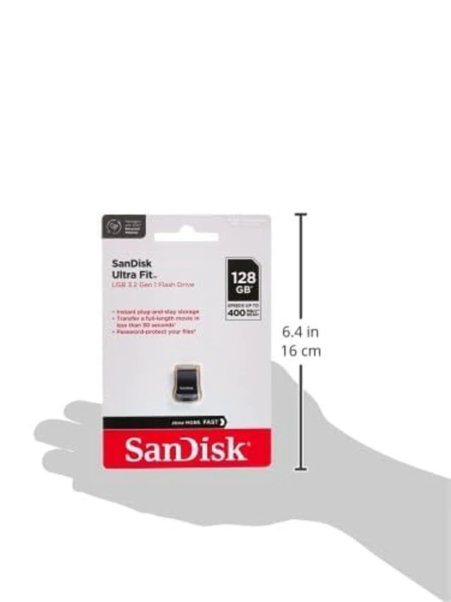 Alt view image 3 of 5 - SANDISK 256 GB Ultra Fit USB-3.1 Flash Drive - SDCZ430-256G-G46
