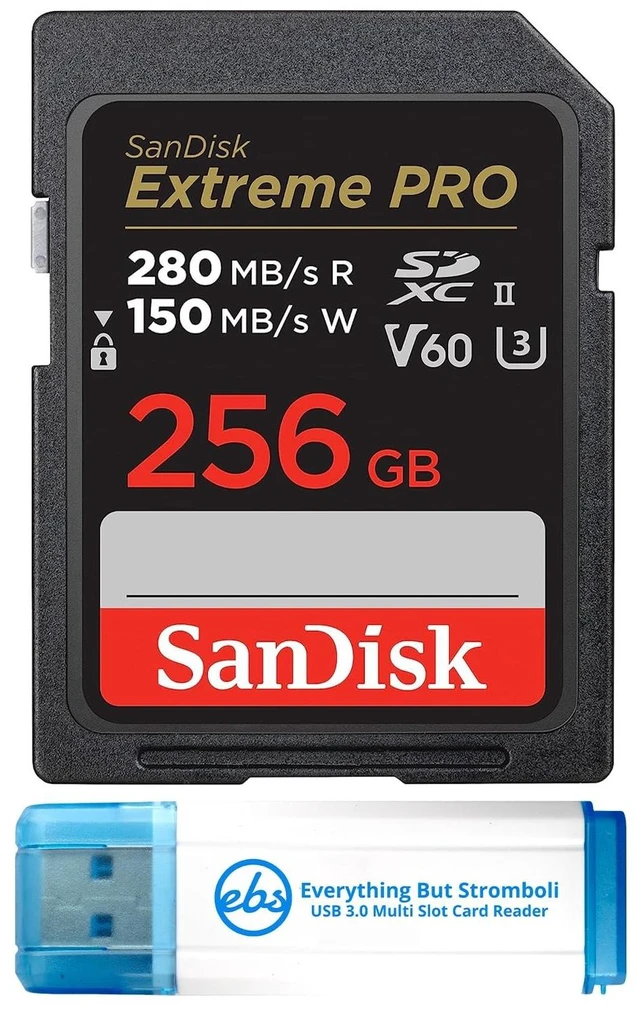 Main image of SanDisk 256GB Extreme Pro UHS-II SDXC Memory Card Works with Nikon Models