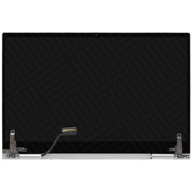 Alt view image 2 of 5 - WARWOLFTEAM Compatible with Dell Inspiron 7506 2-in-1 P97F P97F003 P97F005 CRY26 RYKP9 6VDKX LCD LED Screen Digitizer Replacement Whole Hinge-up Assembly 15.6in FHD(Silver)