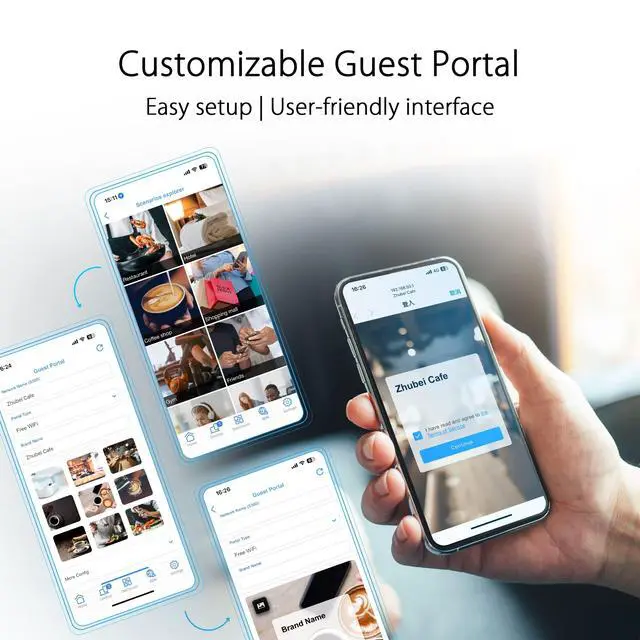 Alt view image 3 of 5 - ASUS ExpertWiFi EBM68 AX7800 Tri-Band Business Mesh WiFi 6 System (1 Pack) - Custom Guest Portal & SDN, Easy Setup & Remote Management, Free Commercial-Grade Network Security & VPN, VLAN, Backup WA