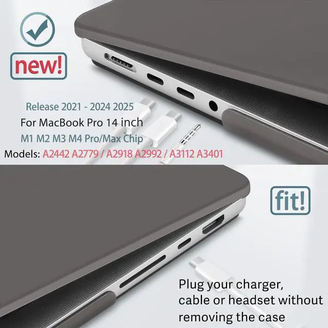May Chen Case for MacBook Pro 14 inch, A2442 A2779 A2918 A2992 A3401 ...
