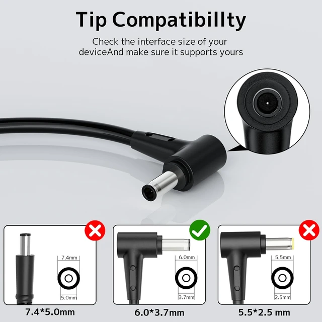 Alt view image 2 of 5 - 240W ADP-240EB B Adapter Compatible with ASUS Gaming Laptop 20V 12A Charger