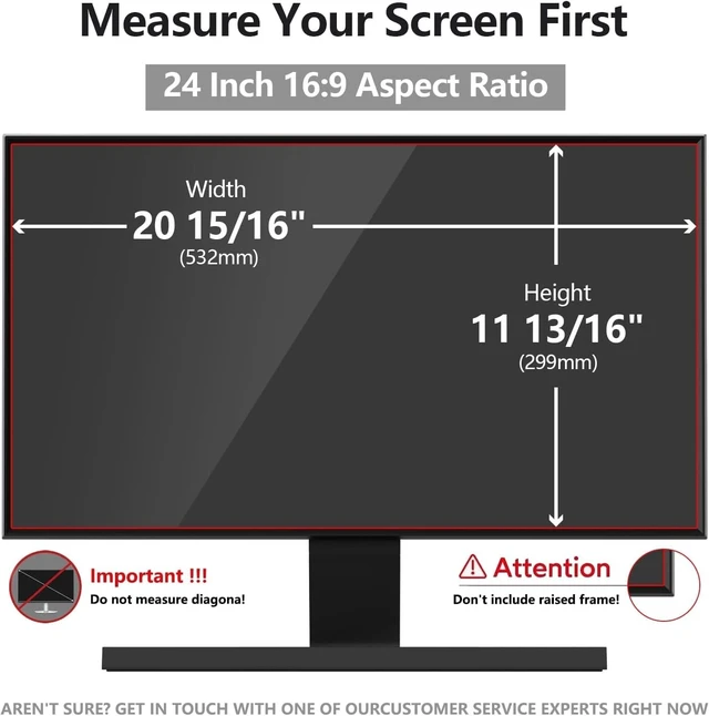 Alt view image 2 of 5 - 24 Inch Computer Privacy Screen Shield 2 Pack for 16:9 Widescreen Desktop