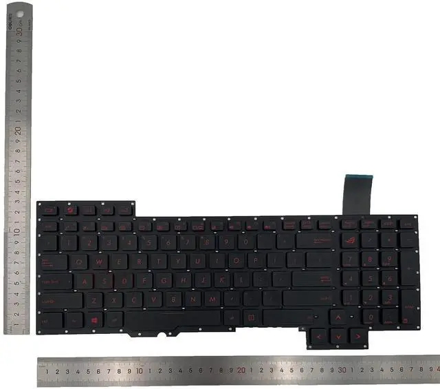Alt view image 2 of 5 - Laptop Replacement US Layout Keyboard for ASUS Rog G751 G751J G751JT G751JL G751JY G751JM G751JL-WH71(WX) G751JT-DH72 G751JT-CH71 G751JT-DB73 red Letter Black