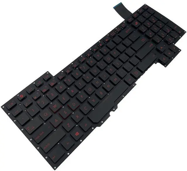 Alt view image 3 of 5 - Laptop Replacement US Layout Keyboard for ASUS Rog G751 G751J G751JT G751JL G751JY G751JM G751JL-WH71(WX) G751JT-DH72 G751JT-CH71 G751JT-DB73 red Letter Black