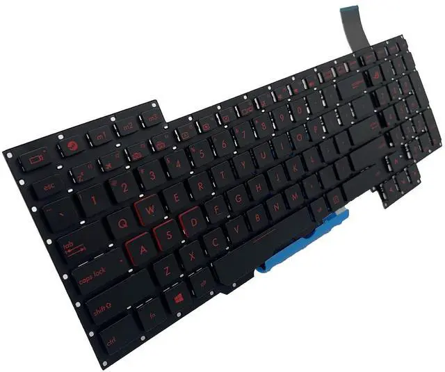 Alt view image 4 of 5 - Laptop Replacement US Layout Keyboard for ASUS Rog G751 G751J G751JT G751JL G751JY G751JM G751JL-WH71(WX) G751JT-DH72 G751JT-CH71 G751JT-DB73 red Letter Black