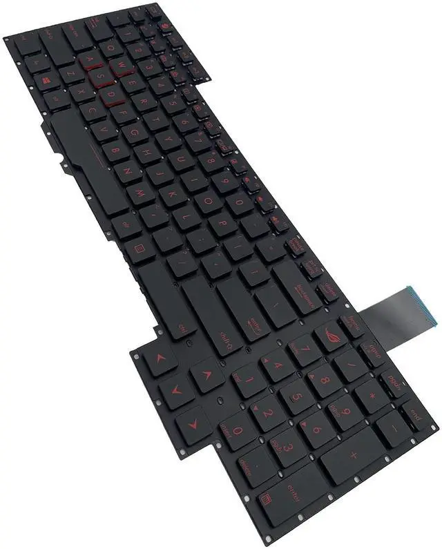 Alt view image 5 of 5 - Laptop Replacement US Layout Keyboard for ASUS Rog G751 G751J G751JT G751JL G751JY G751JM G751JL-WH71(WX) G751JT-DH72 G751JT-CH71 G751JT-DB73 red Letter Black