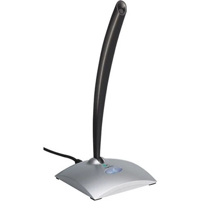 Alt view image 2 of 2 - Logitech USB Desktop Microphone (Black/Silver)