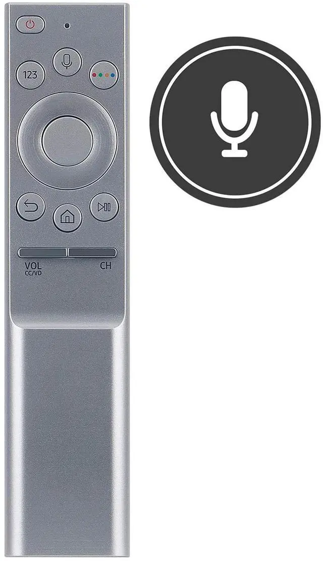 Alt view image 2 of 5 - BN59-01291A Replacement Voice Remote Compatible with Samsung 4K Curved Smart QLED TV QN55Q7CAMF QN55Q7FAMF QN75Q7FAMFXZA QN65Q7FAMFXZA QN55Q7FAMFXZA QN55Q8CAMFXZA QN55Q7FVMF QN55Q8CAMF QN65Q7CAM
