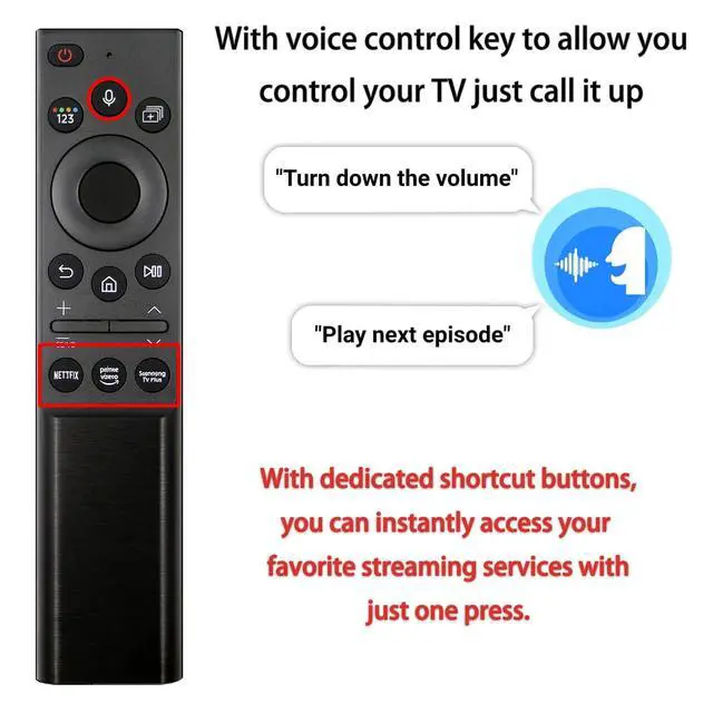 Alt view image 5 of 5 - BN59-01357A TM2280F Solar Voice Remote Compatible with Samsung TVs Rechargeable Bluetooth Remote Control USB-C, Solar Charging Compatible with Frame Neo QLED Smart TV Ultra HD Series Black