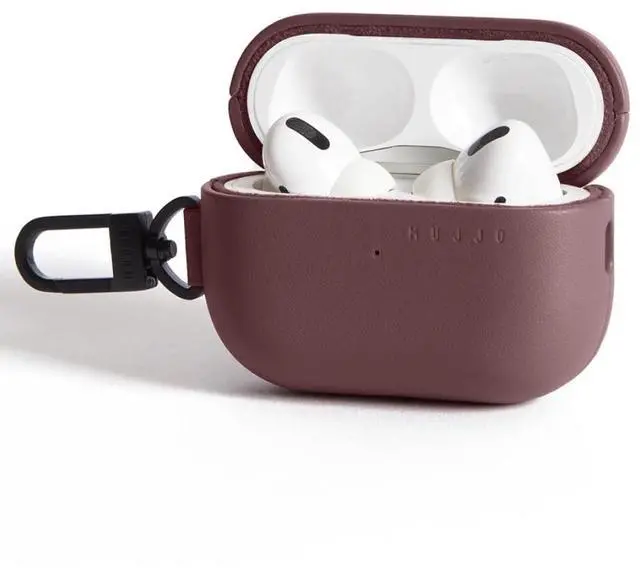Main image of Mujjo Echelon Leather Case for AirPods Pro (2nd Gen) - Wireless Charging Compatible - Durable & Luxurious Design - Secure Fit - Premium Leather - Bronze Red