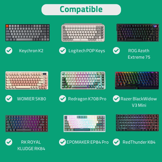 Alt view image 4 of 5 - Geekria 75% 84-Key Keyboard Case, Hard Shell Travel Carrying Bag, Compatible with Keychron K2 HE, EPOMAKER x Aula F75, ASUS ROG Azoth Extreme 75/Falchion Ace 75 HE, Womier S K80 (Dark Gray)