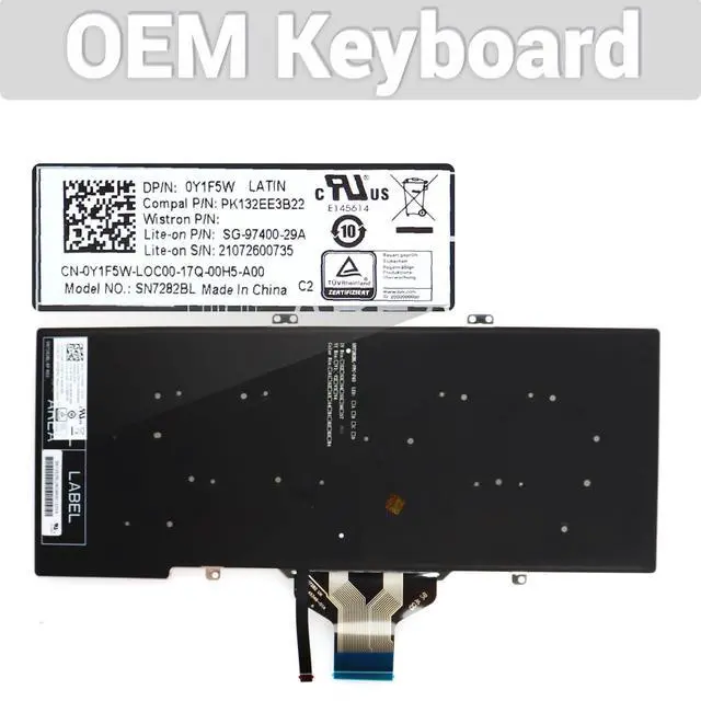 Alt view image 3 of 5 - LeFix Laptop Keyboard,Latin Spanish,Backlit Keyboard,No Pointer,Compatible with DELL Latitude 5400 5401 5410 5411 7400(NOT for 7400 2-in-1) 7410 Notebook PCSingle Pointing