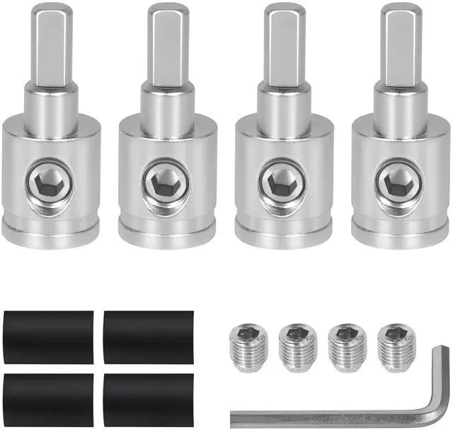 Main image of Dufray 4PCS Heavy-Duty Car Stereo Audio Wire Reducer - 0 Gauge to 4 Gauge for Amp Input Reducer Adapter, AWG Pin Power & Ground Connection Copper with Nickel Plated