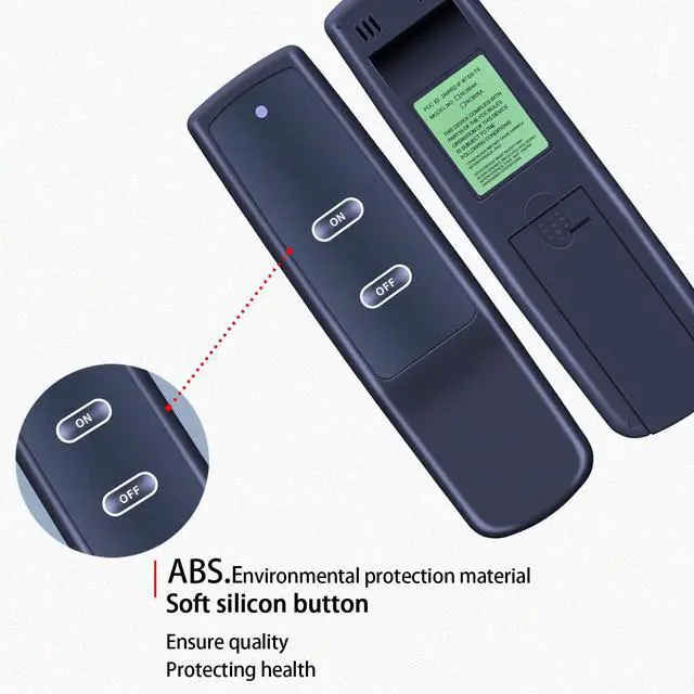 Alt view image 3 of 5 - ZWP Replacement Remote Control Compatible for Skytech 1001-A Millivolt On/Off with Thermostat Remote and Receiver