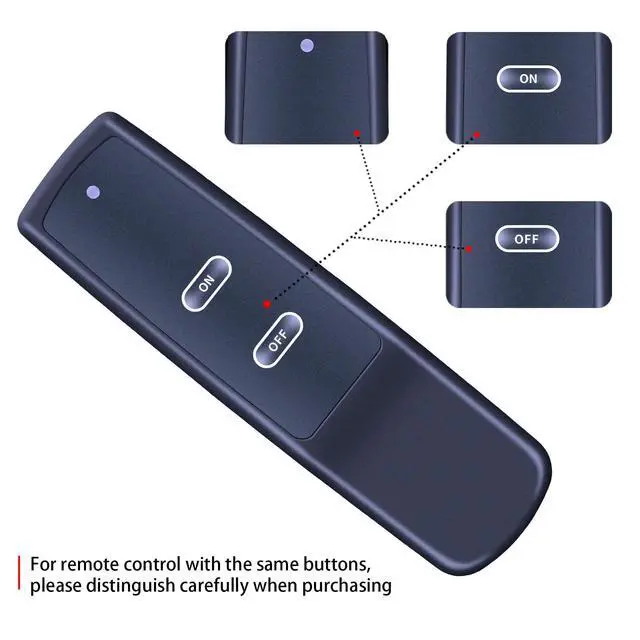 Alt view image 4 of 5 - ZWP Replacement Remote Control Compatible for Skytech 1001-A Millivolt On/Off with Thermostat Remote and Receiver