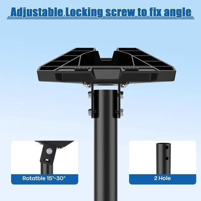 Alt view image 5 of 5 - Adjustable Starlink Gen 3 Mount, 360 Rotatable Starlink Pole Mounting Kit Compatible with V3 Starlink Standard Dish (Length-27.5 inch)