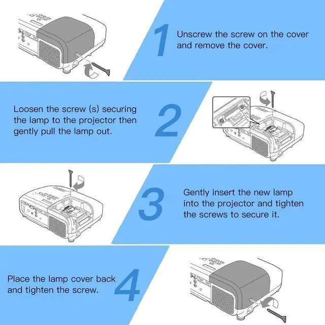 Alt view image 5 of 5 - LBTbate for BENQ W1070 Projector Lamp 5J.J7L05.001 Bulb for BENQ PowerLite W1070 W1070+ W1080ST W1080ST+ HT1075 HT1085ST i700 i701JD W108ST MH630 MH680 TH680 W1250 TH681H 5J.JAH05.001 5J.J9H05.001