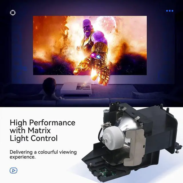 Alt view image 4 of 5 - Pugody A+ Quality ET-LAV400 Replacement Projector Lamp for PANASONIC PT-VX600 VW540 VW545N VZ580 VZ585N VX600U VZ575N VZ570 VZ580U VW540U VW545NU VX610 VZ585NU VX610U VZ470U VW530 VW535N with Housing
