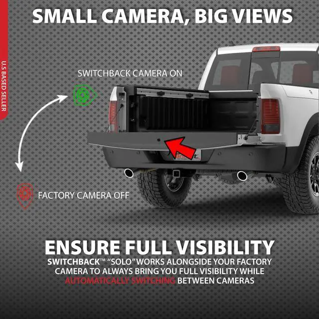 Alt view image 3 of 5 - Switchback Solo Down Tailgate Backup Camera for Truck Back Up Camera Plug & Play (Ford, Ford Super Duty 2017-2022)