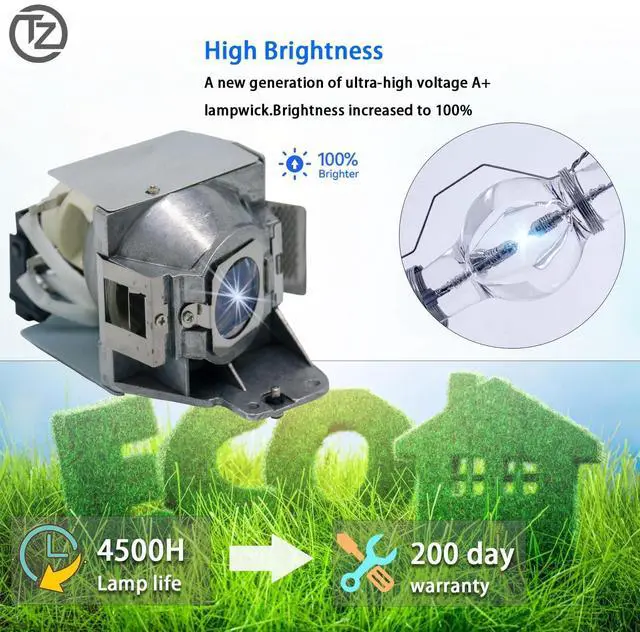 Alt view image 2 of 5 - TZRSQL W1070 /5J.J7L05.001 /5J.J9H05.001 Replacement Projector Lamp for BenQ W1070+W MX662 W108ST W1080ST+ W1080ST+ W1080ST W1250 HT1085ST MH680 MW72 HT1075 i700 MX720 TH681 TH680 MH630 with Housing