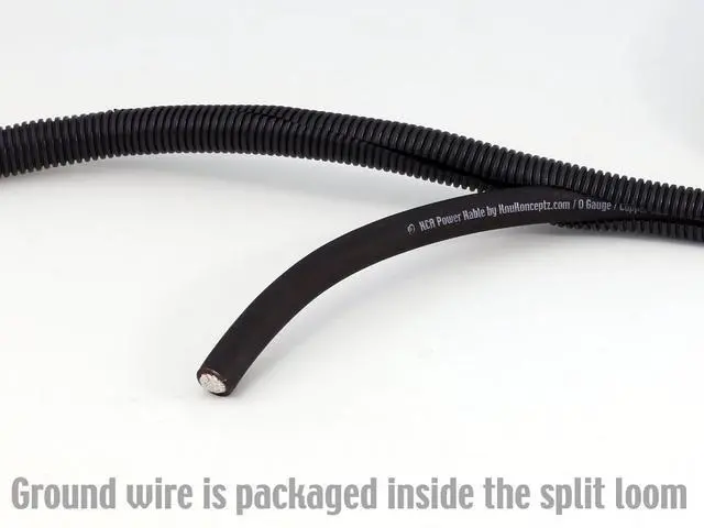 Alt view image 5 of 5 - KnuKonceptz Kolossus Flex 0 Gauge OFC Power Amp Wiring Kit
