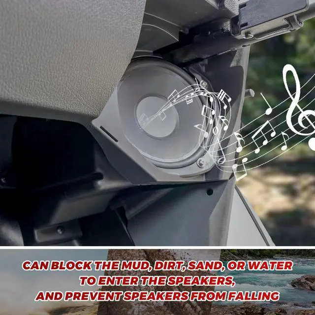 Alt view image 2 of 5 - UTVSXPERT 5" Under Dash Speaker Pods for Polaris RZR PRO XP/ XP4 / R/Turbo R 2020-2024 Accessories, Durable Polypropylene Dashboard Speaker Enclosure Holders Boxes