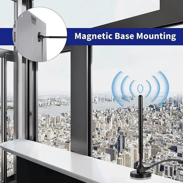 Alt view image 5 of 5 - Magnetic Meshtastic 915MHz LoRa Antenna for LoRa IoT Meshtastic Devices, 4dbi, 10ft Cable with SMA Male Connector, IPEX Adapter